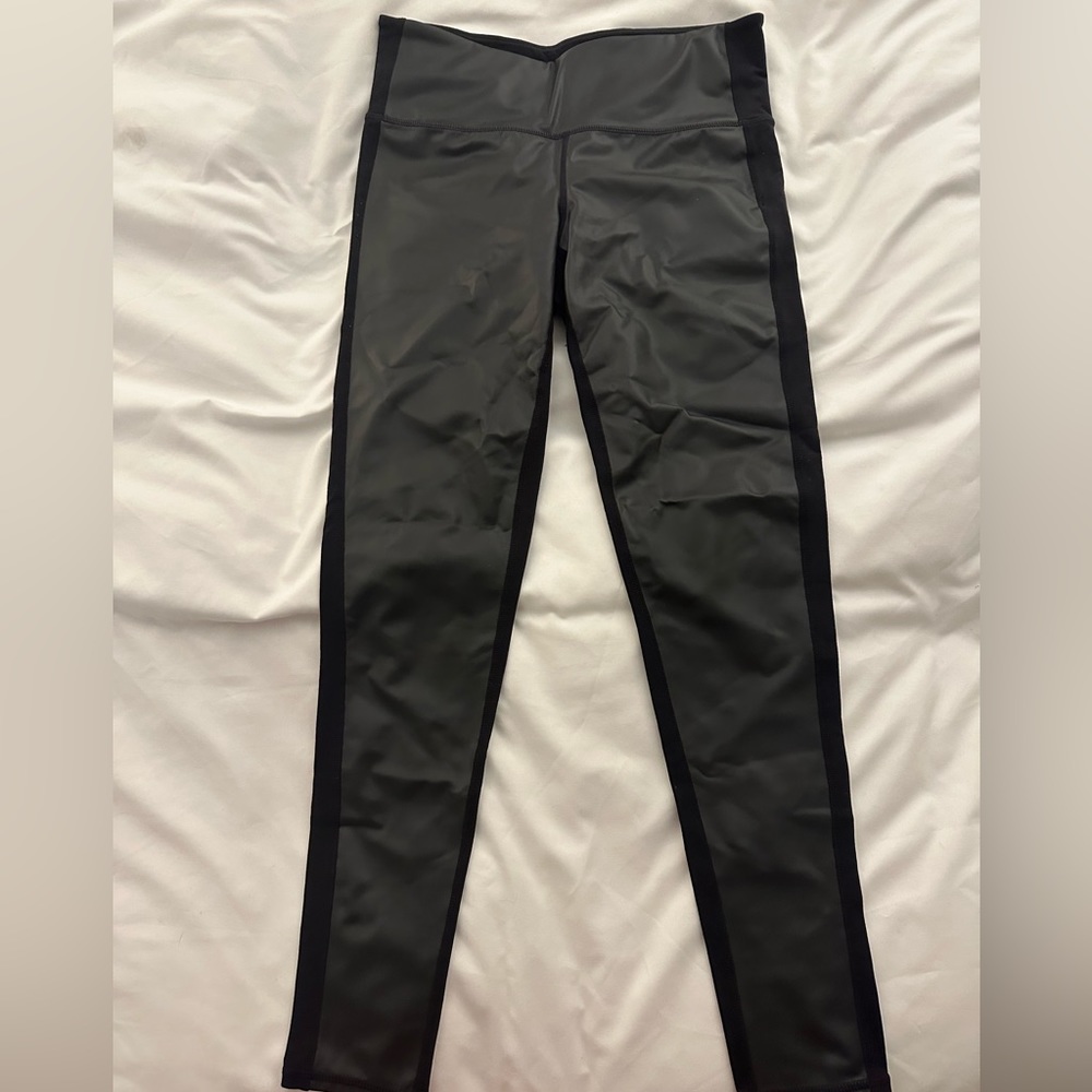 Athleta faux leather leggings - Size small